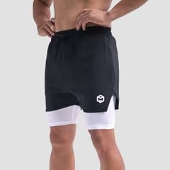Quần short hai lớp vải gió co giãn The Max G11225