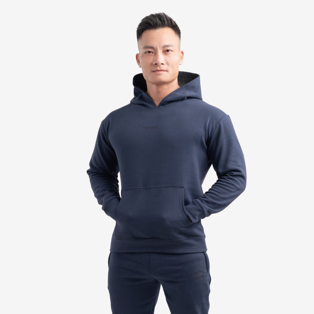 Bộ quần jogger và áo hoodie nỉ trần bông dày mùa thu đông 2024 The Max G10212