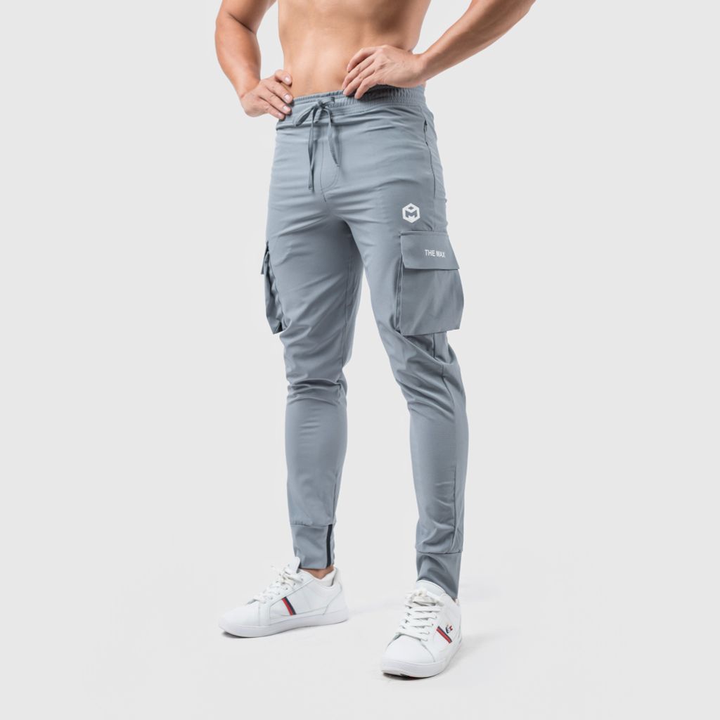 Quần jogger túi hộp vải si gió mềm The Max G10219