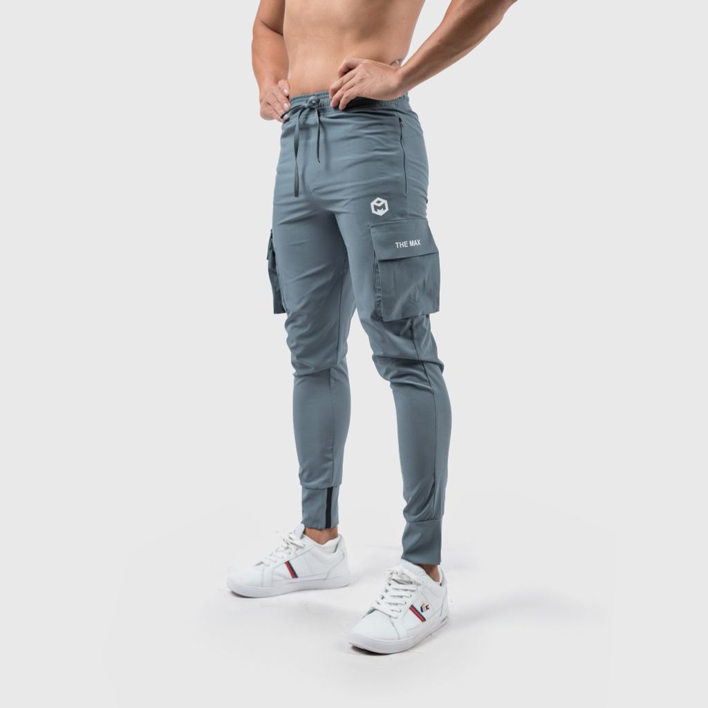 Quần jogger túi hộp vải si gió mềm The Max G10219