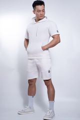 G0941 Bộ quần cộc - áo hoodie mùa thu vải tổ ong mềm T.H.E.M.A.X