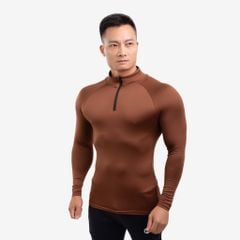 Áo giữ nhiệt Cổ Khóa vải thun poly The Max G10203