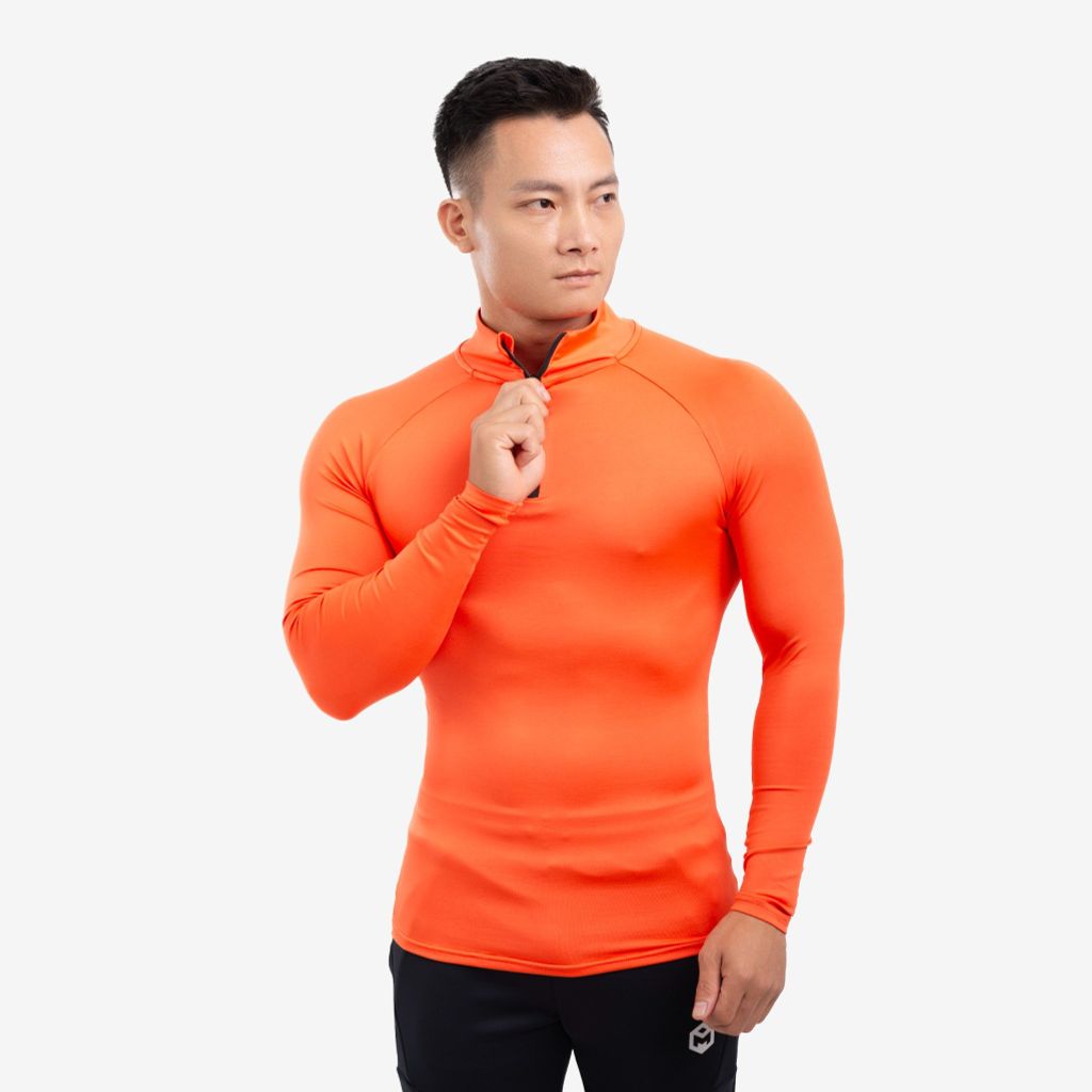 Áo giữ nhiệt Cổ Khóa vải thun poly The Max G10203