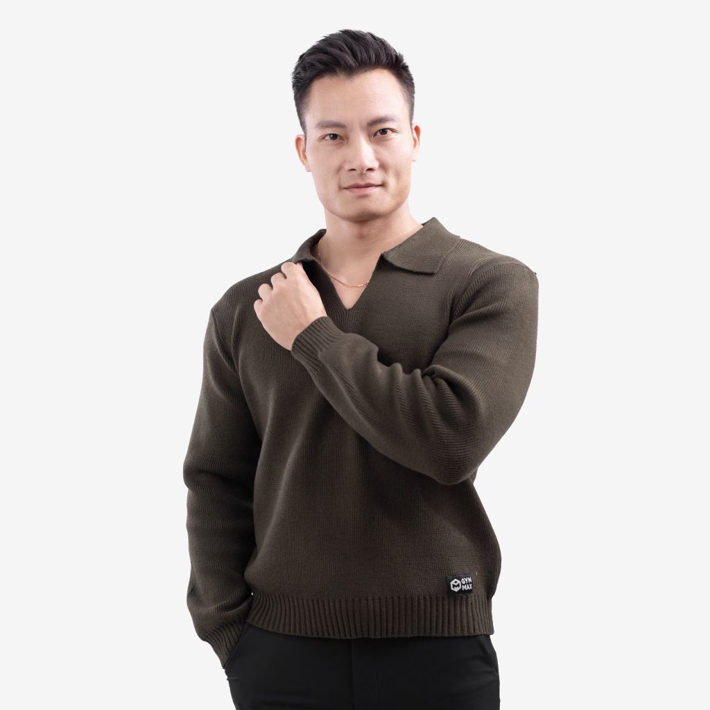 Áo Len Dài Tay Dệt Kim Không Cúc THE MAX G10210
