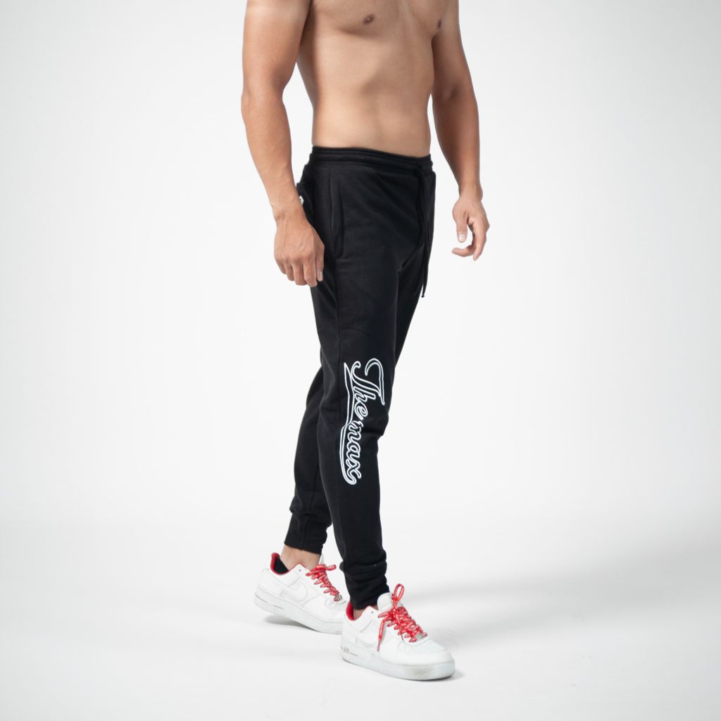 Quần jogger thể thao vải cotton dáng xuông The Max G08184