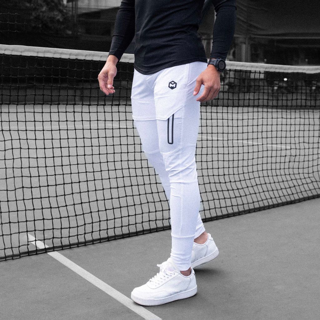 Quần jogger thể thao nam vải poly co giãn thoáng khí The Max T52024 G05141