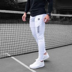 Quần jogger thể thao nam vải poly co giãn thoáng khí The Max T52024 G05141