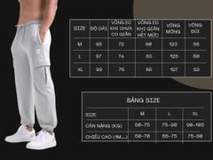 Quần jogger túi hộp vải cotton tổ ong dáng suông The Max G11224