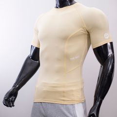 Áo cộc tay dải chỉ dáng Slimfit T5 ( logo ở eo )