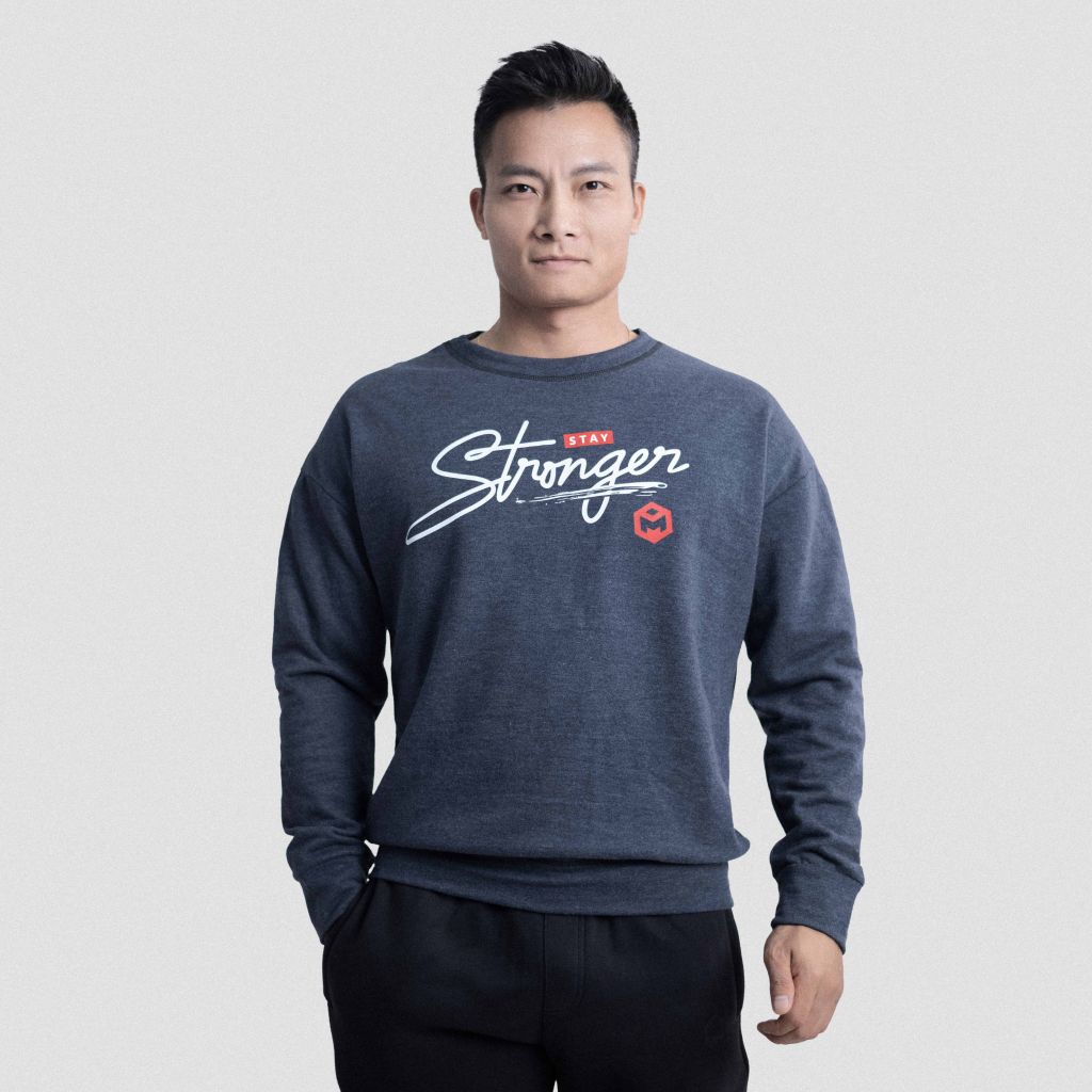 Áo sweater nỉ bông dài tay STRONGER G11219 ( áo phông dài tay vải cotton)