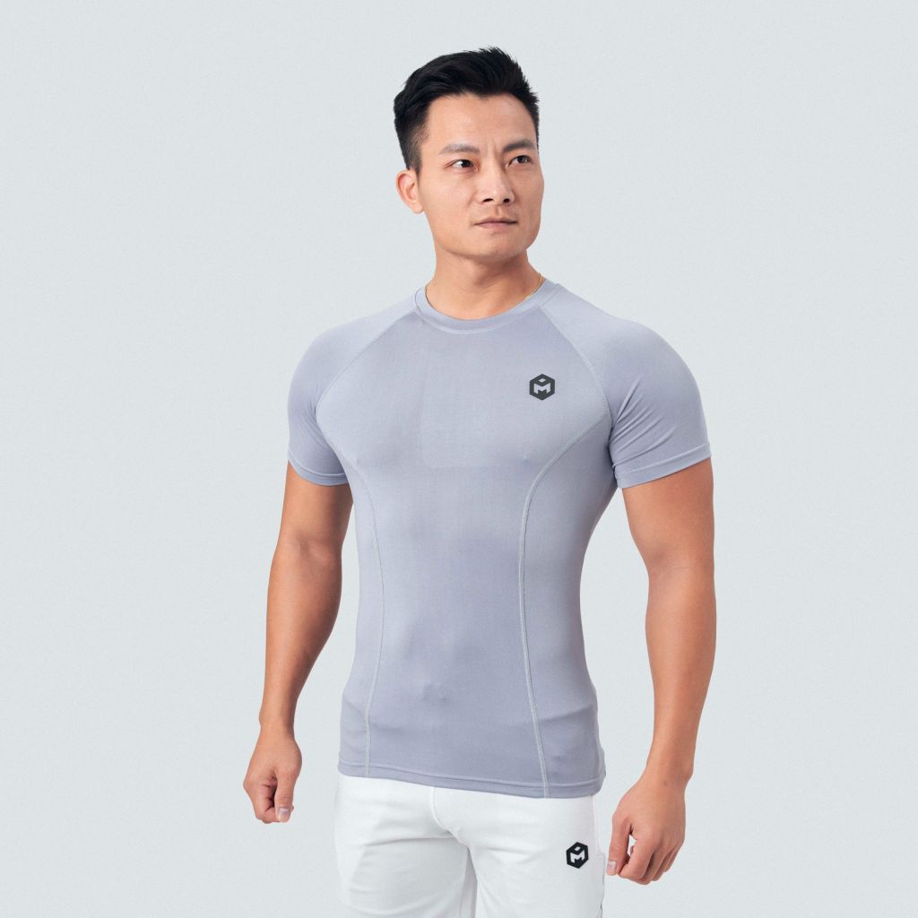 [CAO CẤP] Áo cộc tay body combat vải thun lụa THE MAX G02231