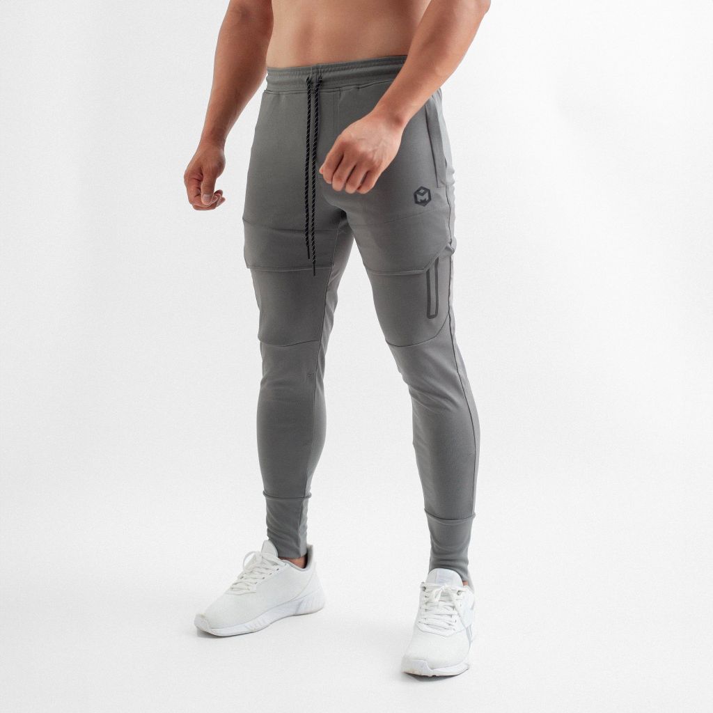 Quần jogger thể thao nam vải poly co giãn thoáng khí The Max T52024 G05141