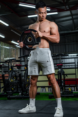 Quần Short nỉ Oversize THEMAX ( phối sọc hai bên hông )