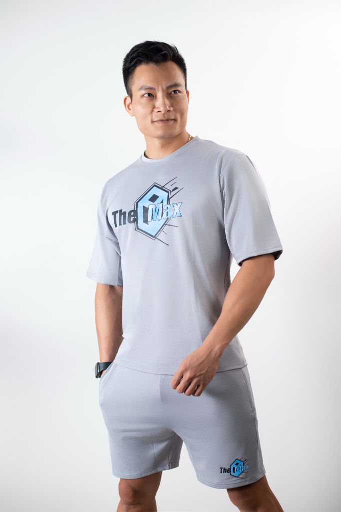 Bộ Thể thao oversize vải Lacote Logo THEMAX in màu chữ lớn ( bản đ.ặ.c biệt )