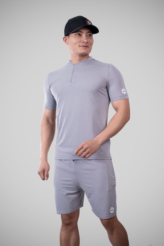 Bộ thể thao cộc tay vải lacoste  T5BN