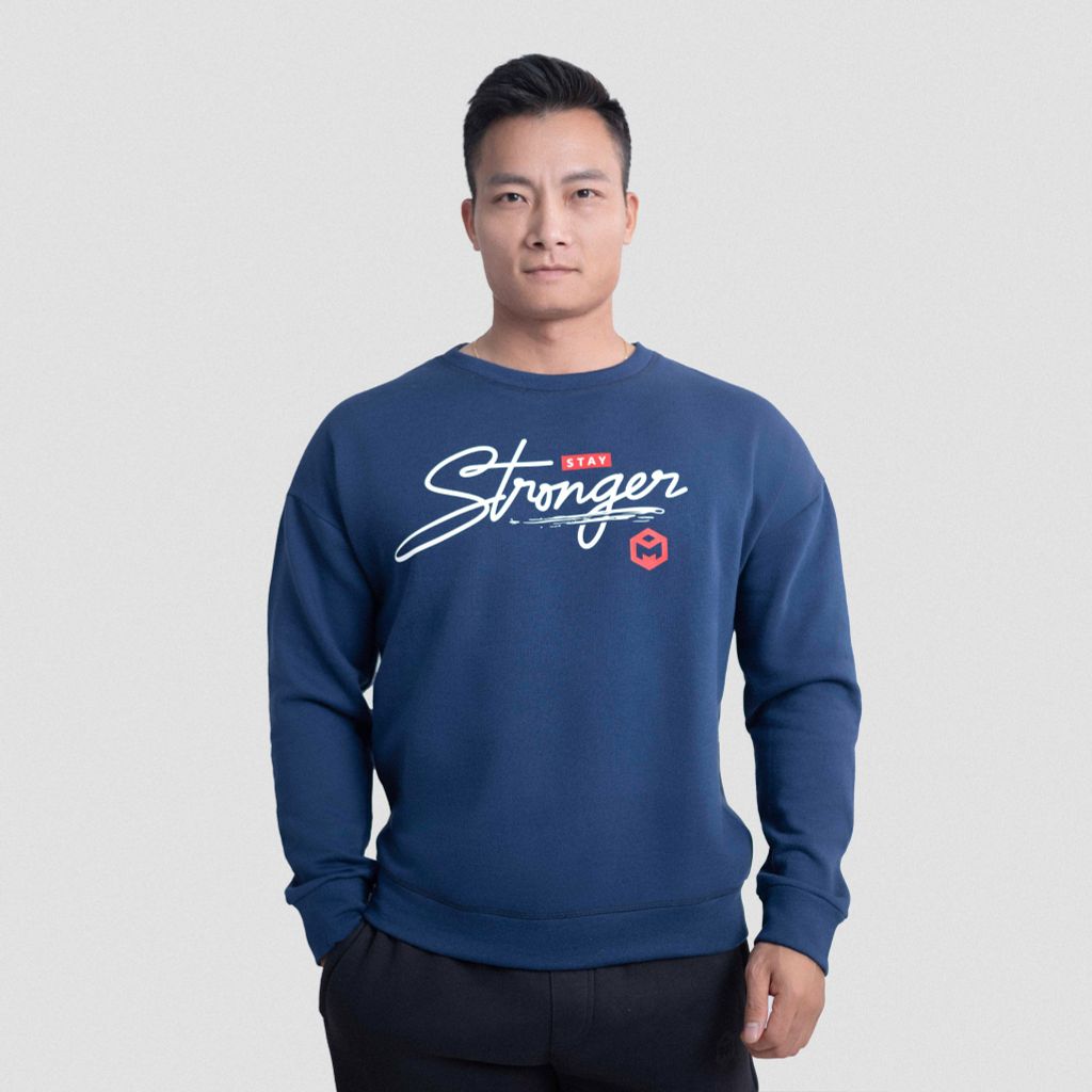 Áo sweater nỉ bông dài tay STRONGER G11219 ( áo phông dài tay vải cotton)