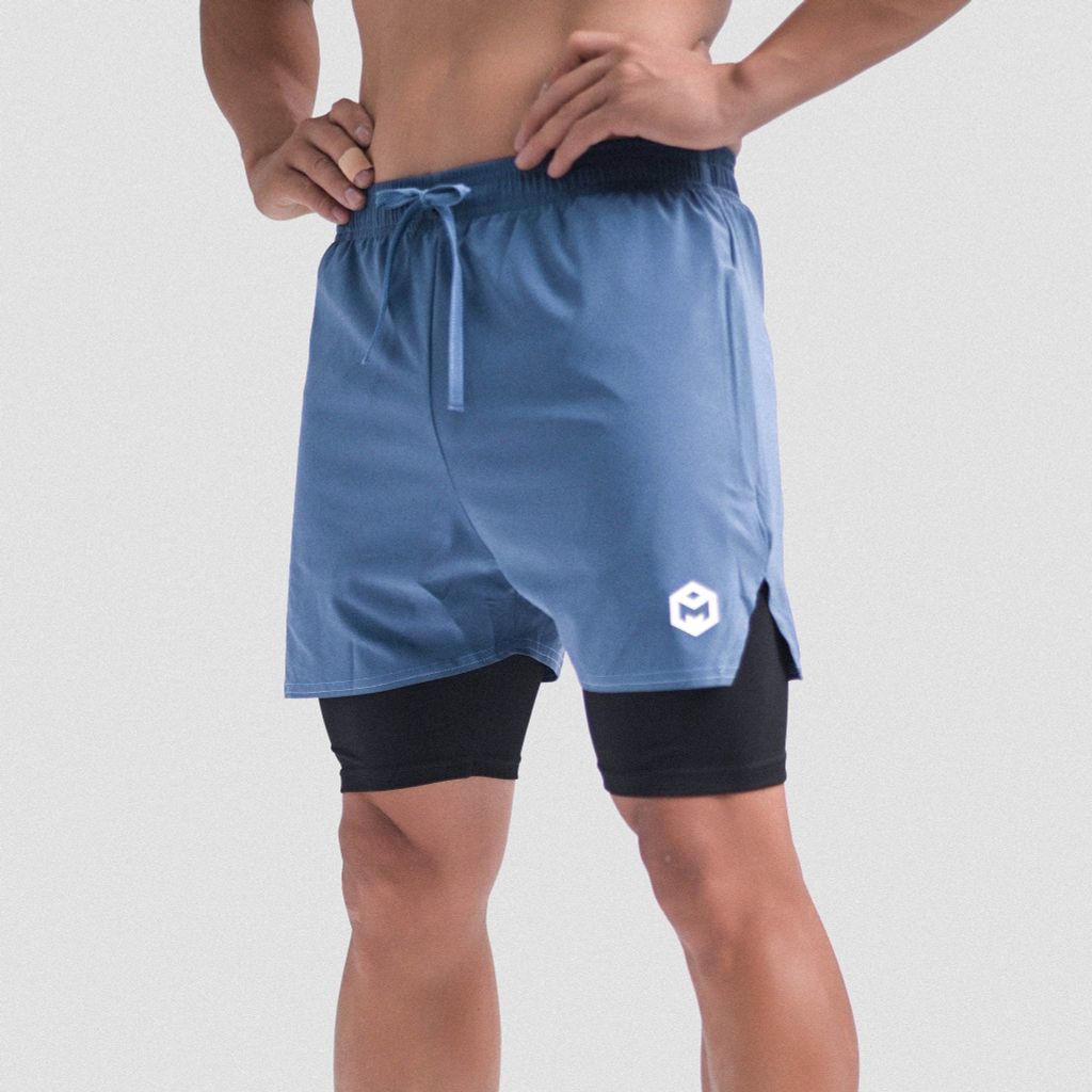 Quần short hai lớp vải gió co giãn The Max G11225