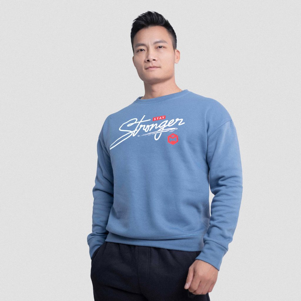 Áo sweater nỉ bông dài tay STRONGER G11219 ( áo phông dài tay vải cotton)