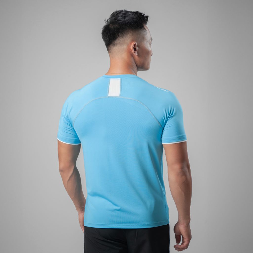 Áo cộc tay ôm body vải thun lạnh phối lưng The Max G08185