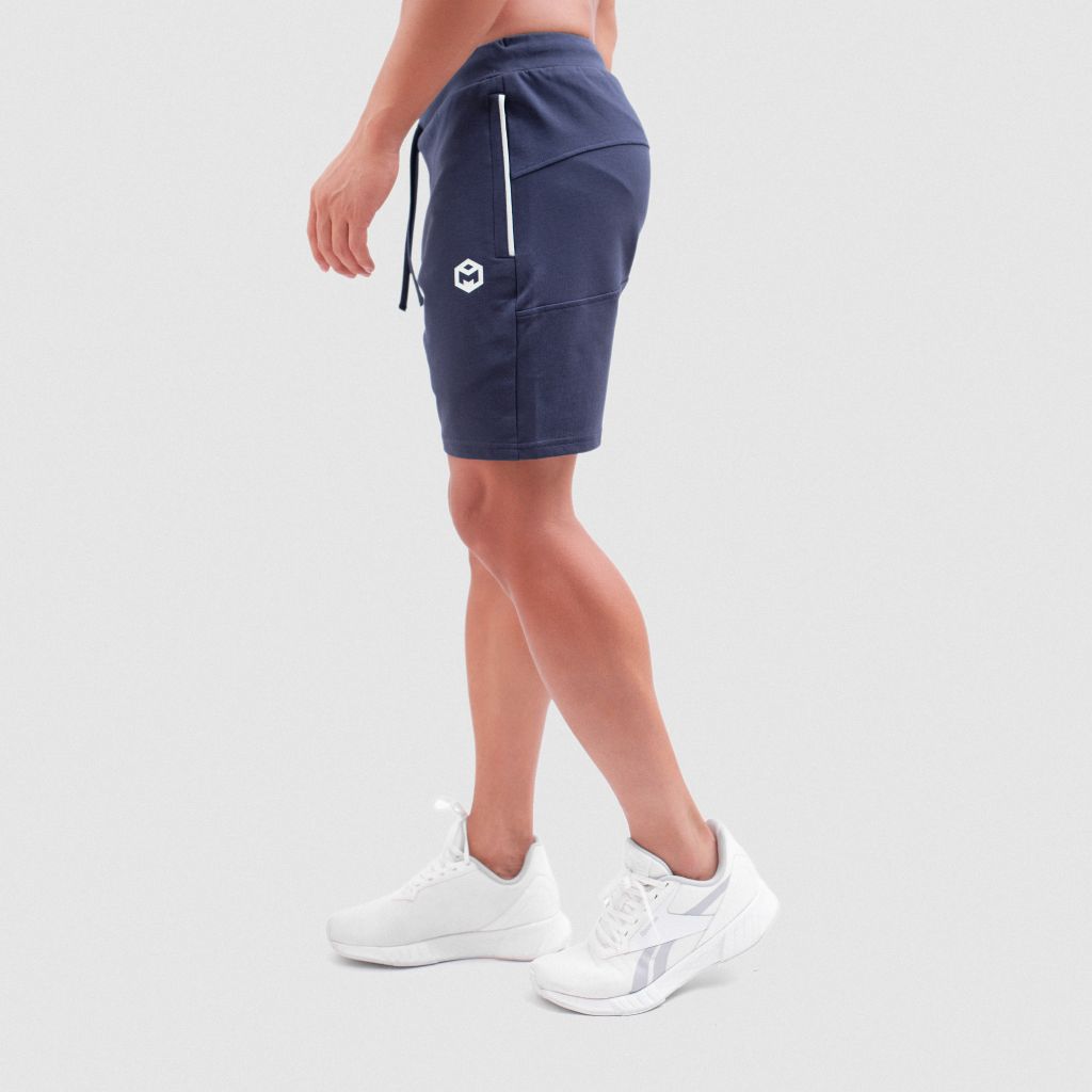 Quần short thể thao phối cầu mông vải nỉ da cá T72024 G07174