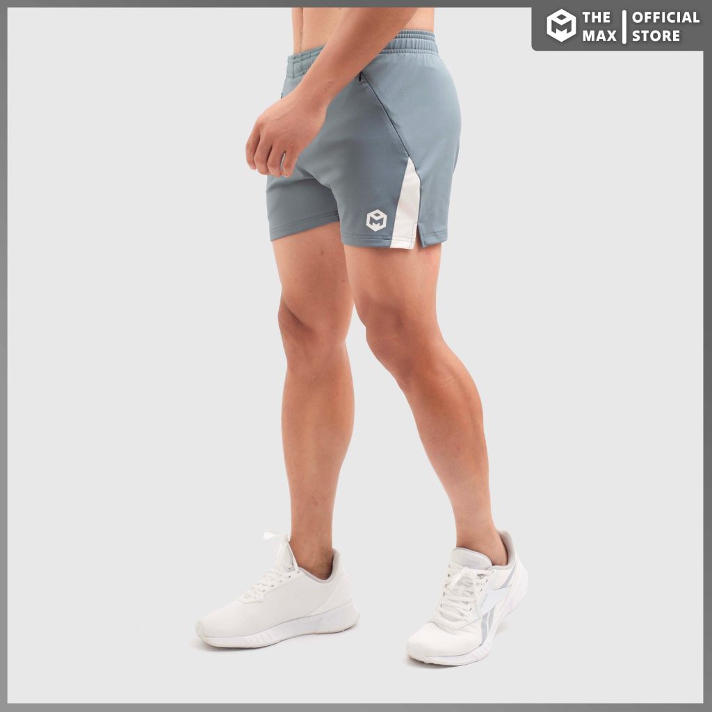 Quần Short thể thao Quần tập Gym, Quần chạy bộ ,... vải poly hai da dáng nửa đù GYMMAX T112023 G1159