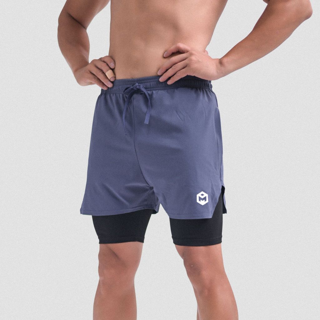 Quần short hai lớp vải gió co giãn The Max G11225
