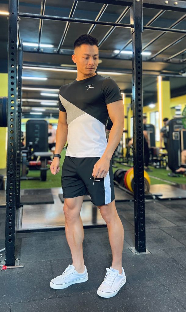 Bộ cộc tay phối màu THEMAX( vải thun lụa )