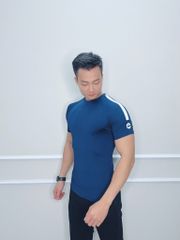Áo Cộc tay dáng ôm Body có sọc vai