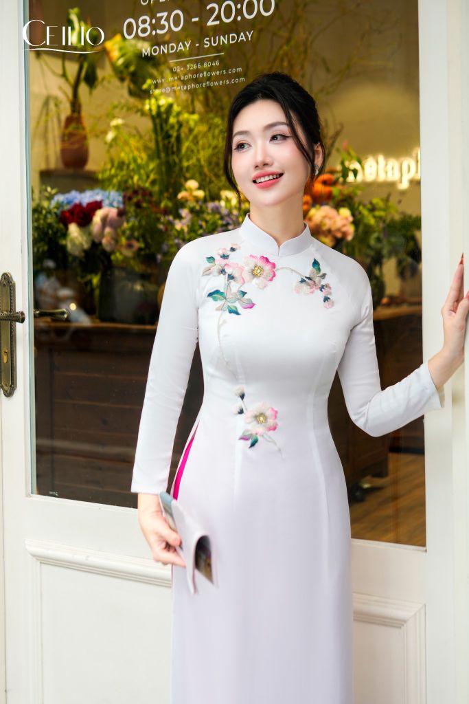 AD140 Áo Dài Hải Vân