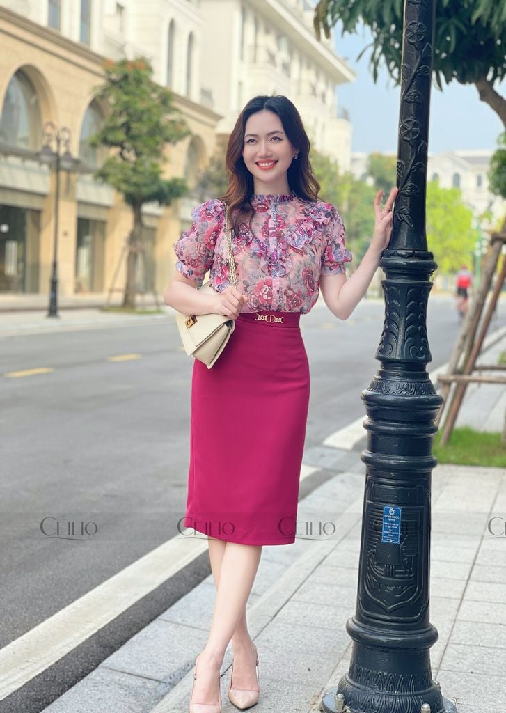 Chân váy hoa ôm điệu đà ĐẸP giá TỐT giảm 35  Zanadocom