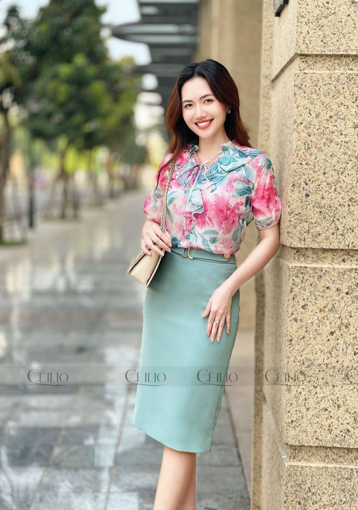 DH SM06 Somi cổ sen bèo dây nơ