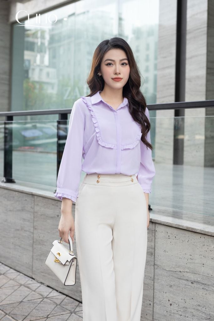 SM143 CF Tím yếm bèo ngực