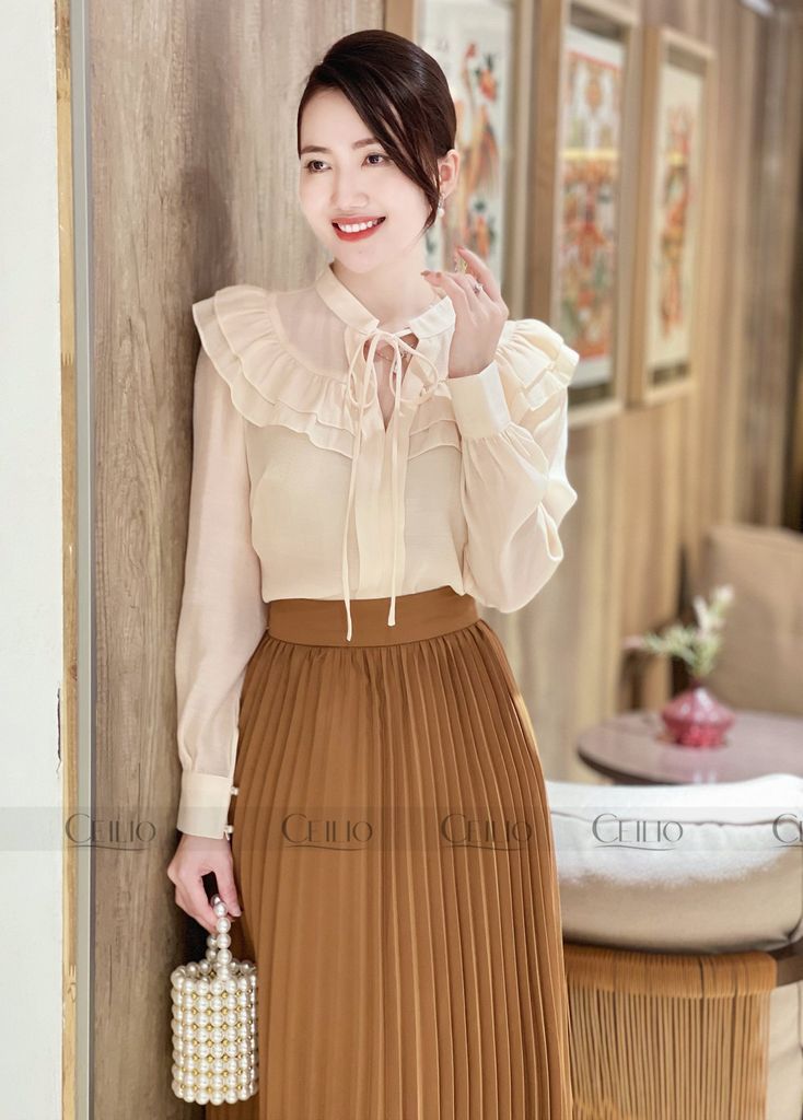 FH SM52 Somi bèo kép nơ cổ