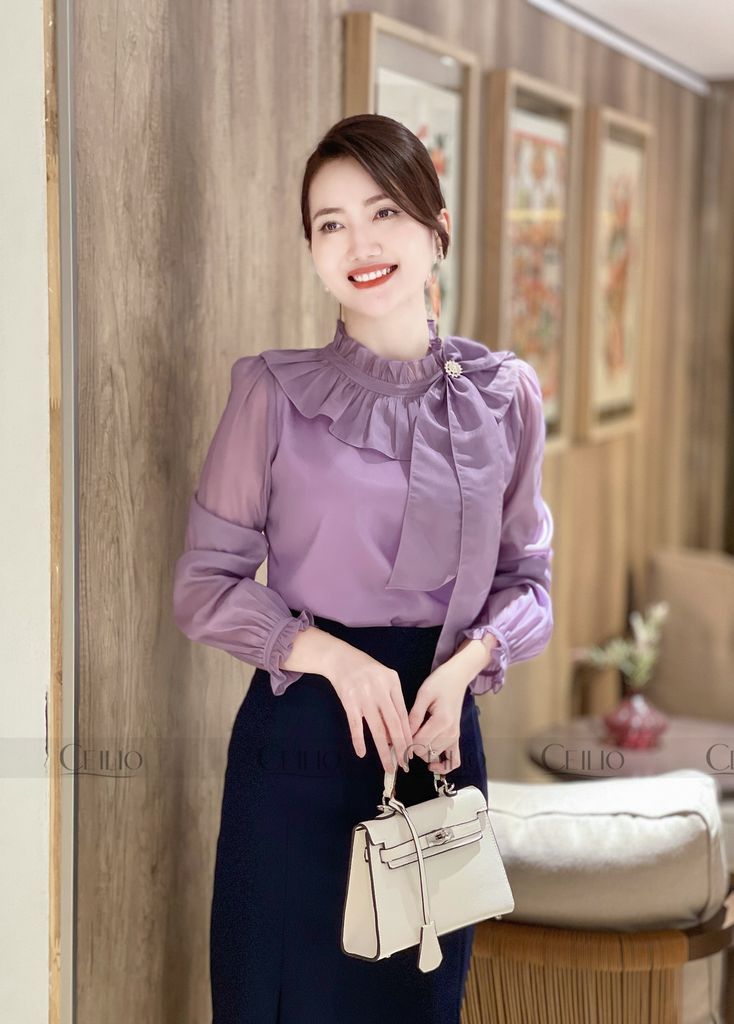 SM56 Somi cổ bèo nơ lệch