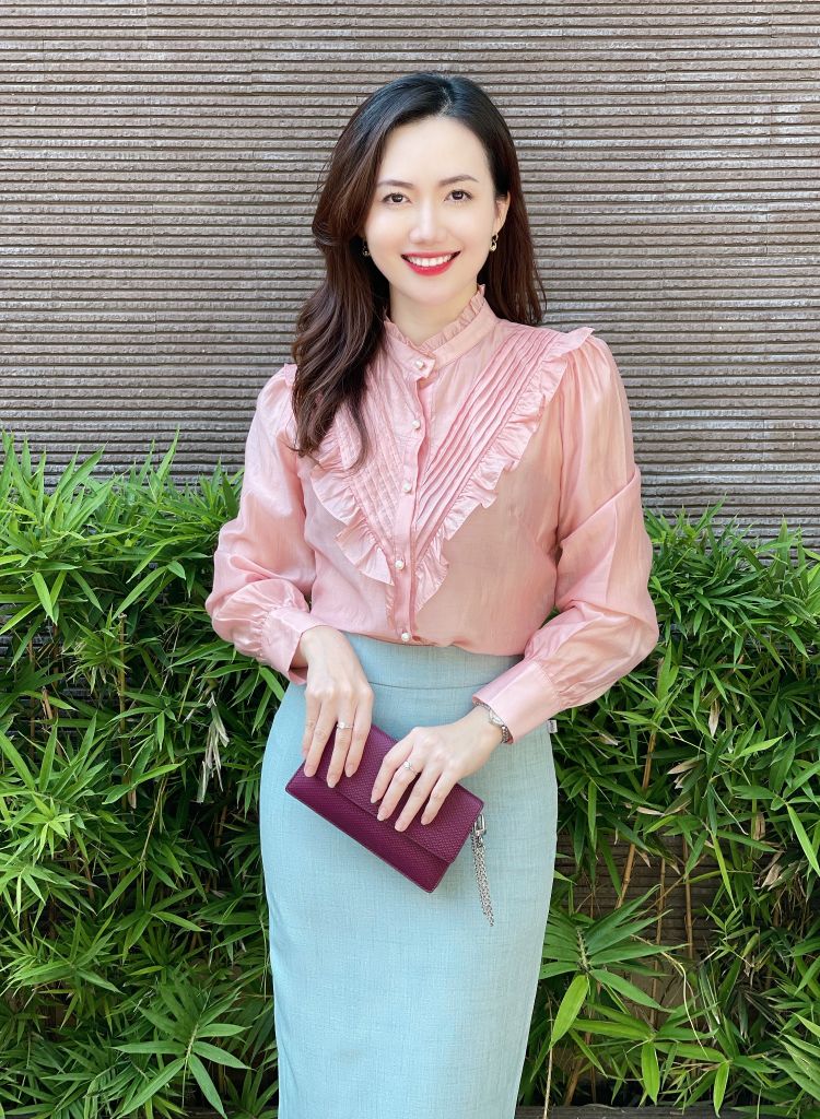 SM166 SƠ MI XẾP LY BÈO V NGỰC