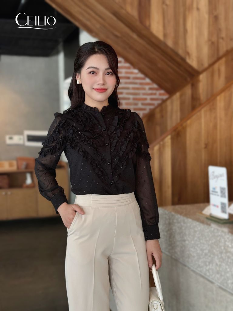 SM241 CM Sơ Mi Bèo Chéo (NHẬN CHUYỂN KHOẢN TRƯỚC)