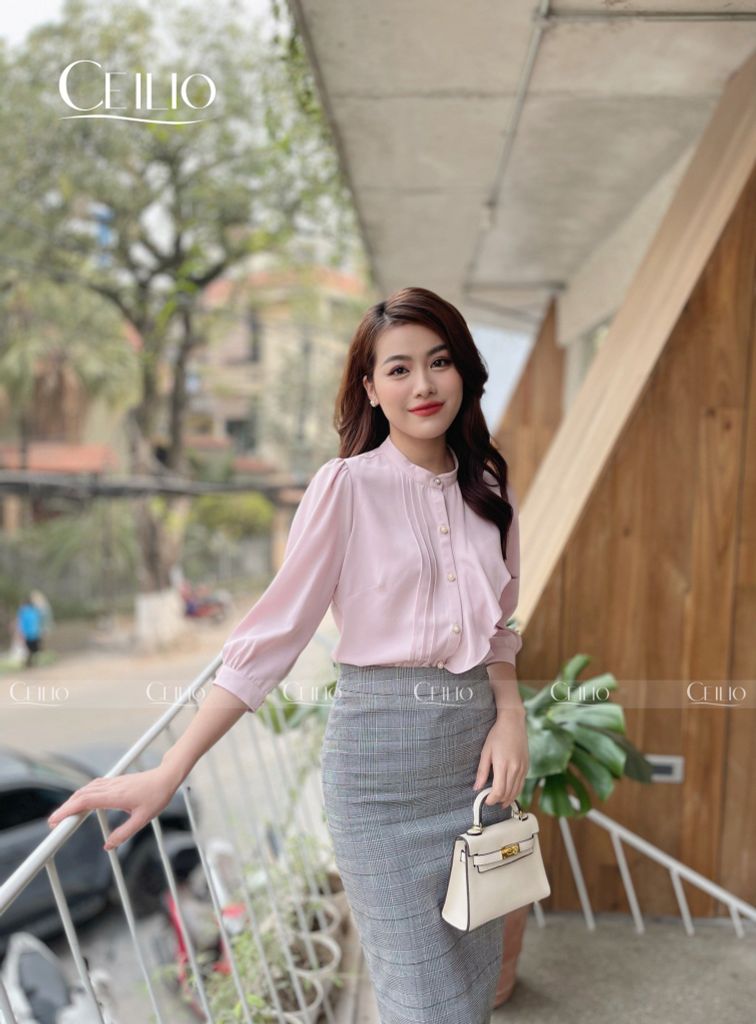 SM21 CC sơ mi bèo lệch