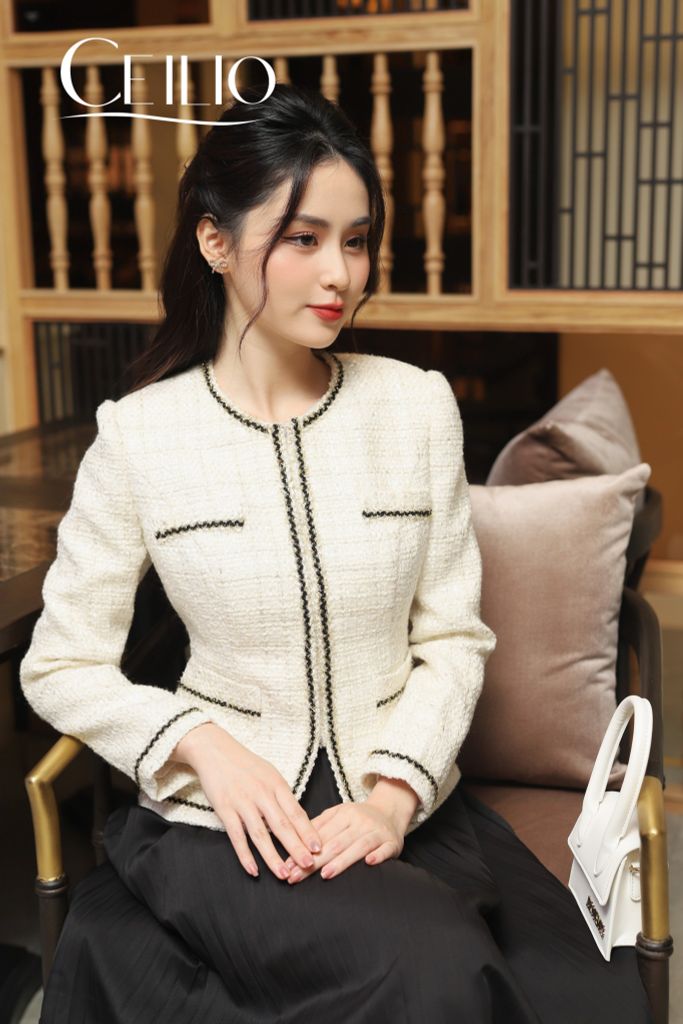 DT10 HM Áo dạ Kem