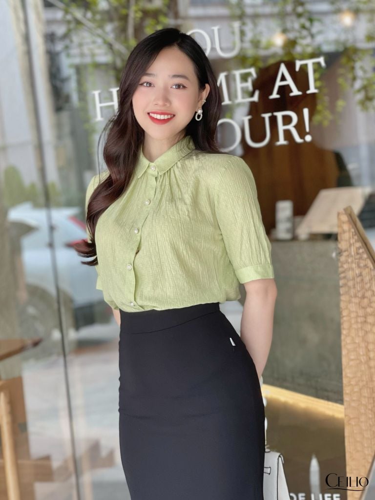 SM153 CF Sơ mi CT cổ đức