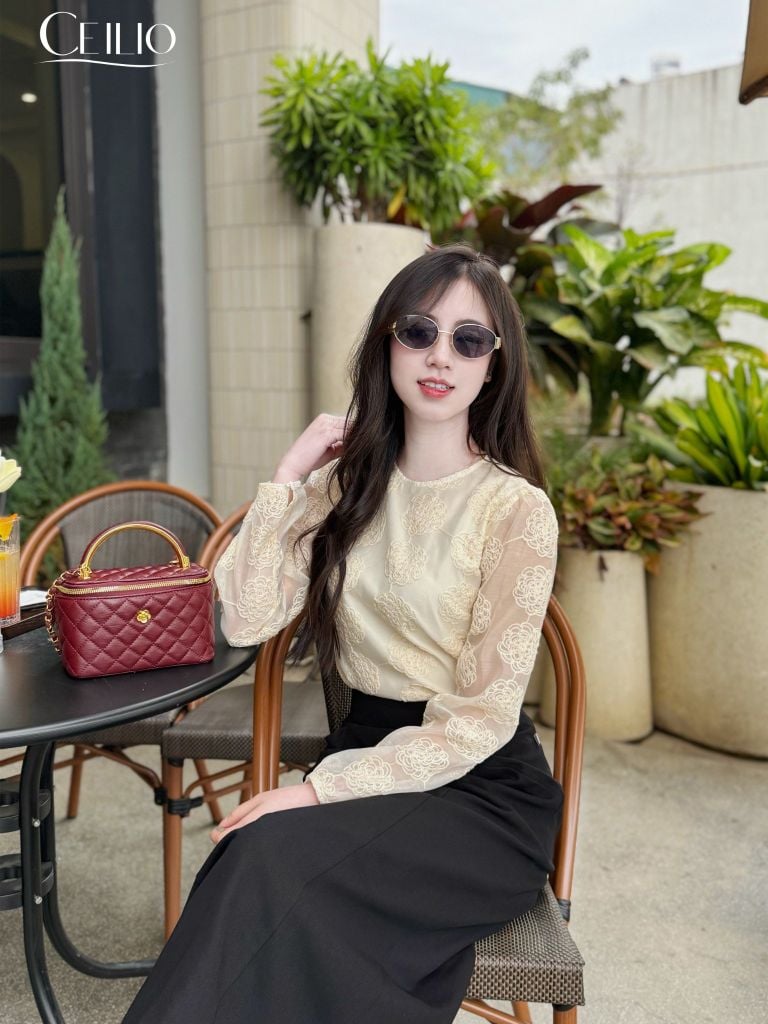 SM353 Somi Tơ Hoa Hồng