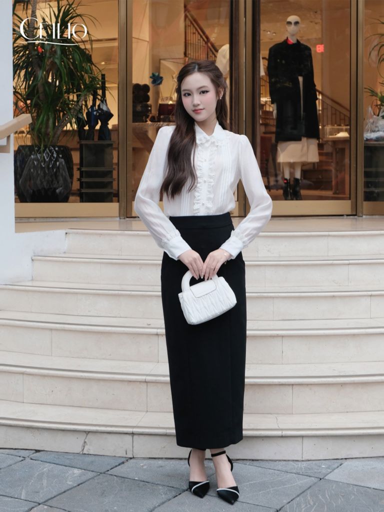 SM377 Somi Trắng Cổ Sen