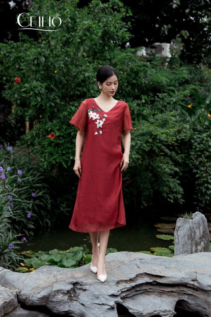 V65 Đầm Tơ An Hạ