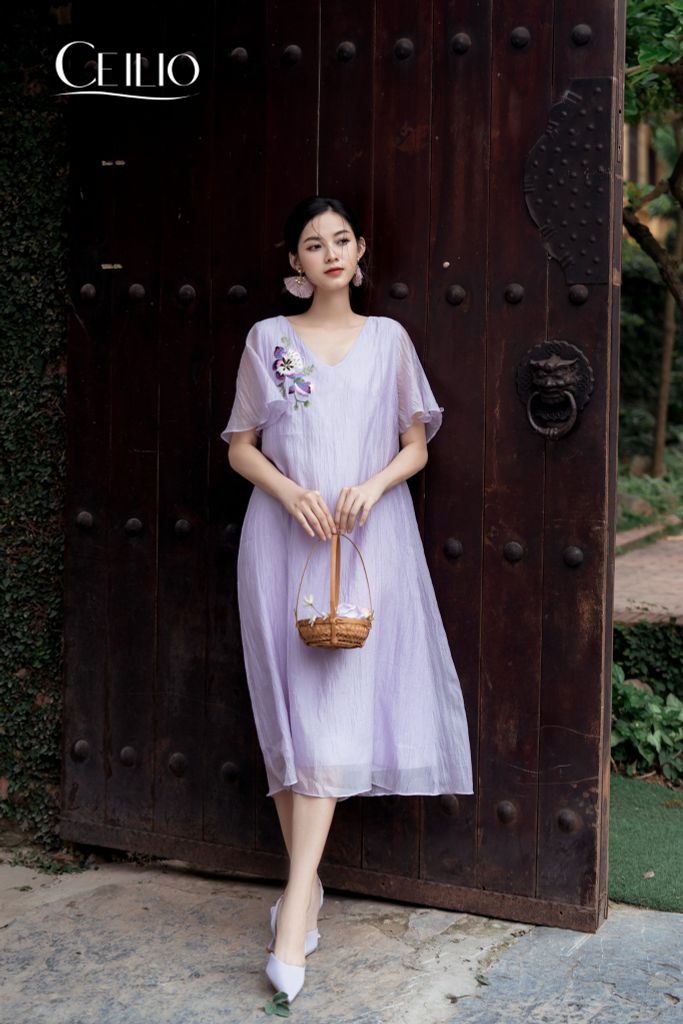 V84 Đầm Tơ Đoan Hạ