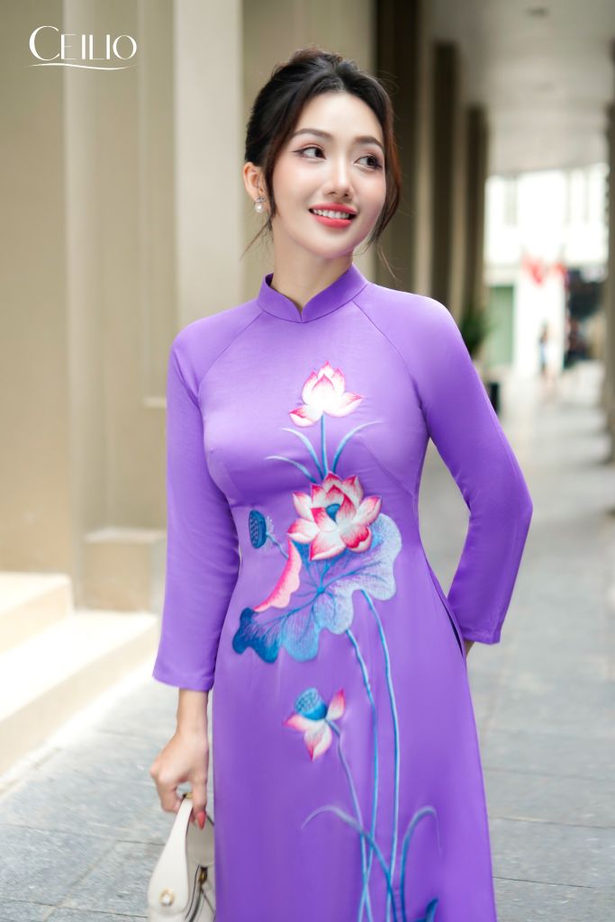 AD130 Áo Dài Liên Tử