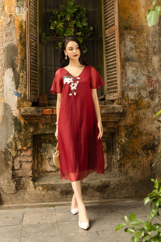 V65 Đầm Tơ An Hạ