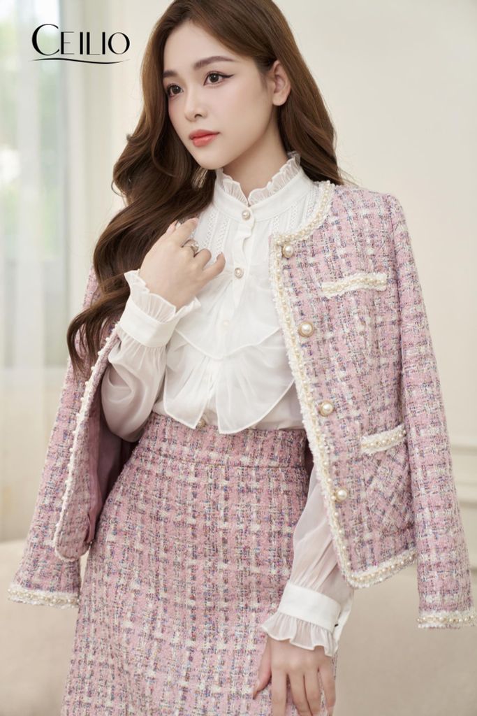 DT08 HI Áo dạ Hồng