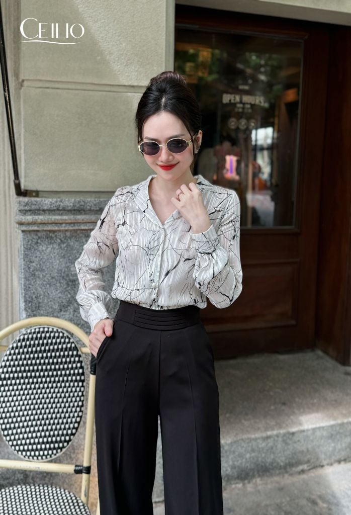 SM317 DE Sơ Mi Cổ Vest