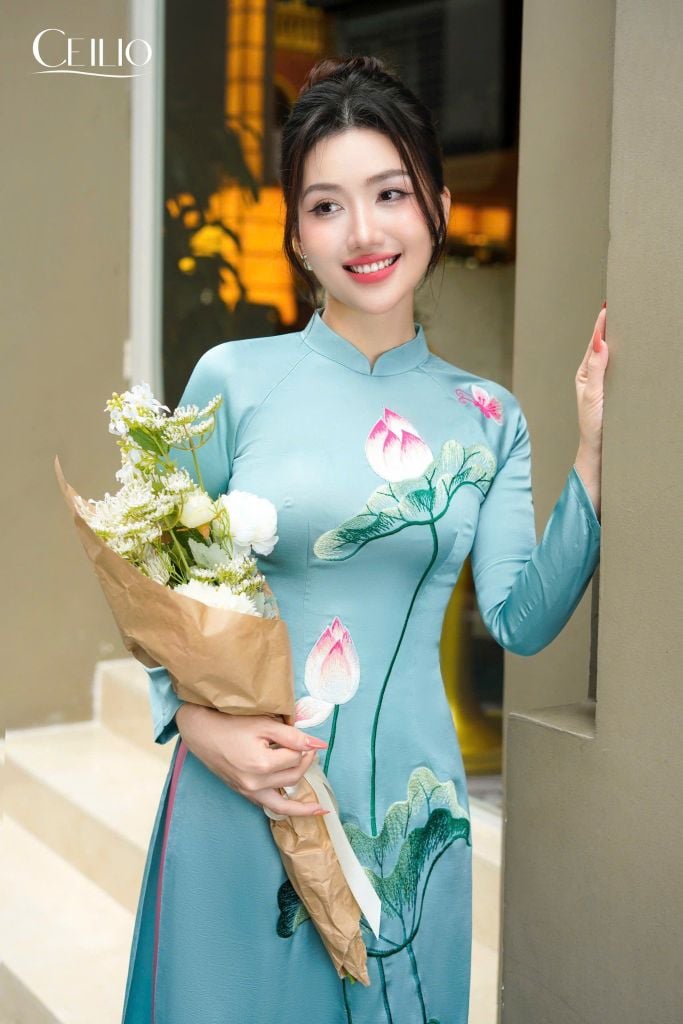 AD131 Áo Dài Nhã Bình