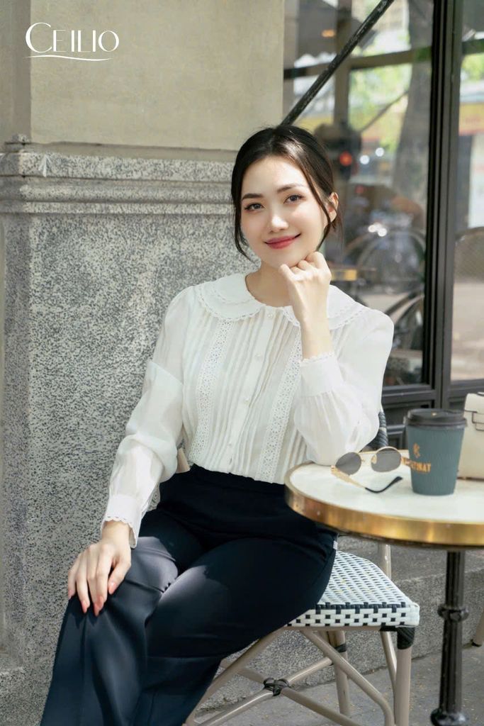 SM369 Somi Trắng Cổ Sen