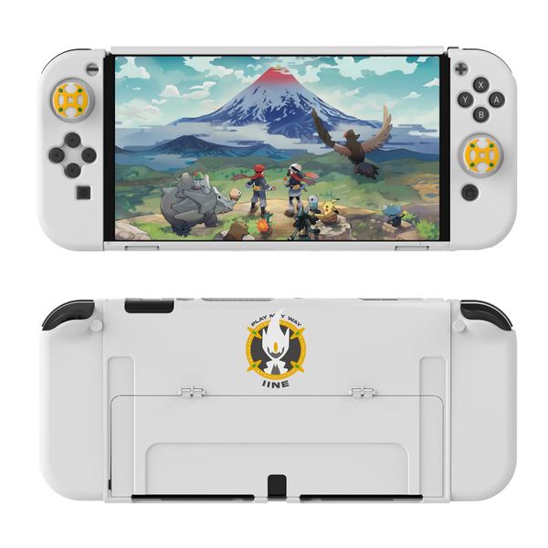 IINE Bộ case ốp bảo vệ máy Nintendo OLED và Joy-Con Pokemon Legends Arceus